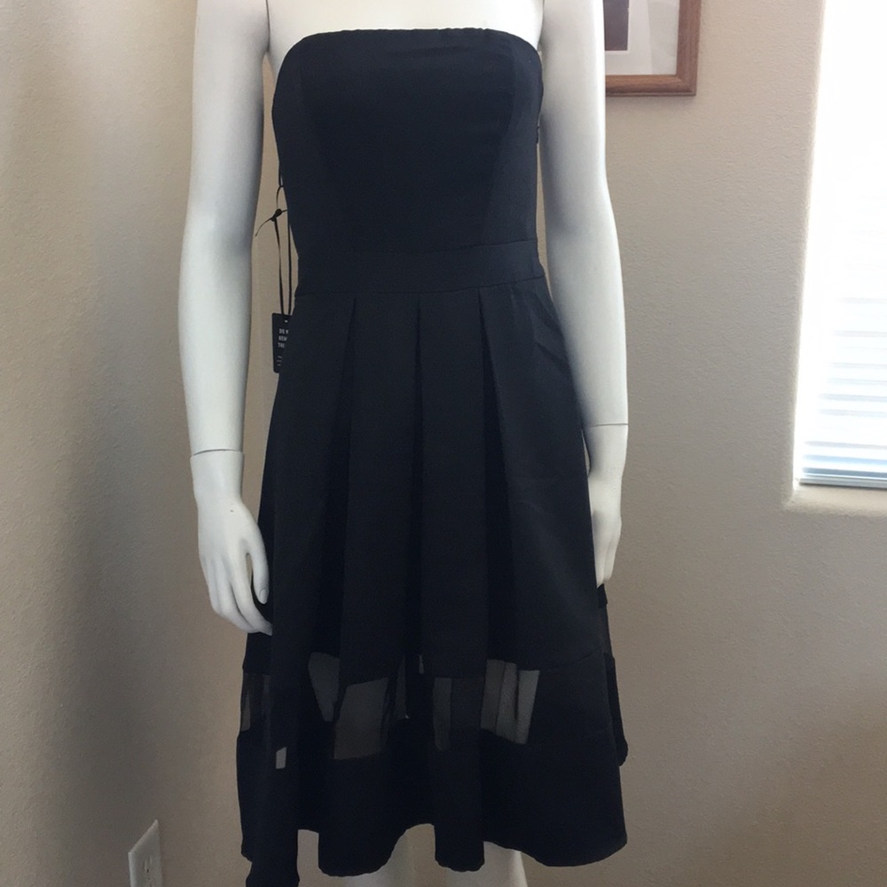Black cocktail dress express size 2